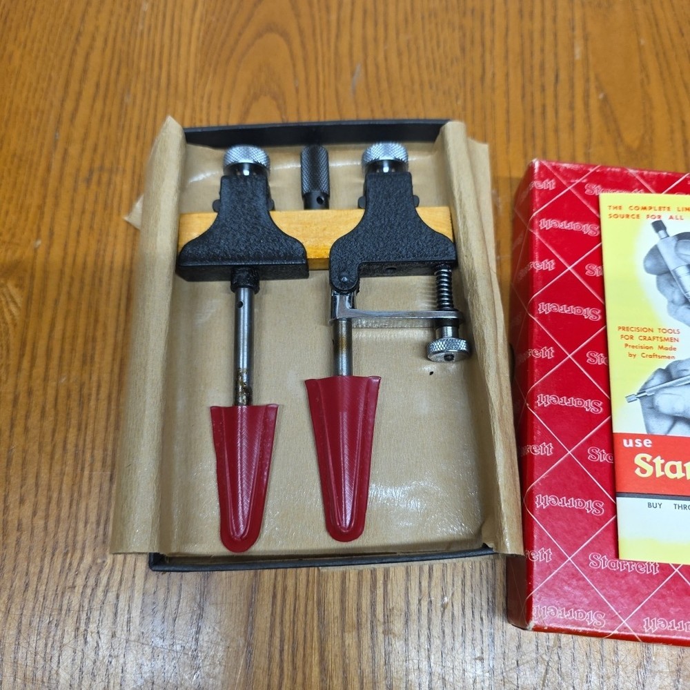 Vintage L.S. Starrett Adjustable No. 50A Trammel Points Wrong Box