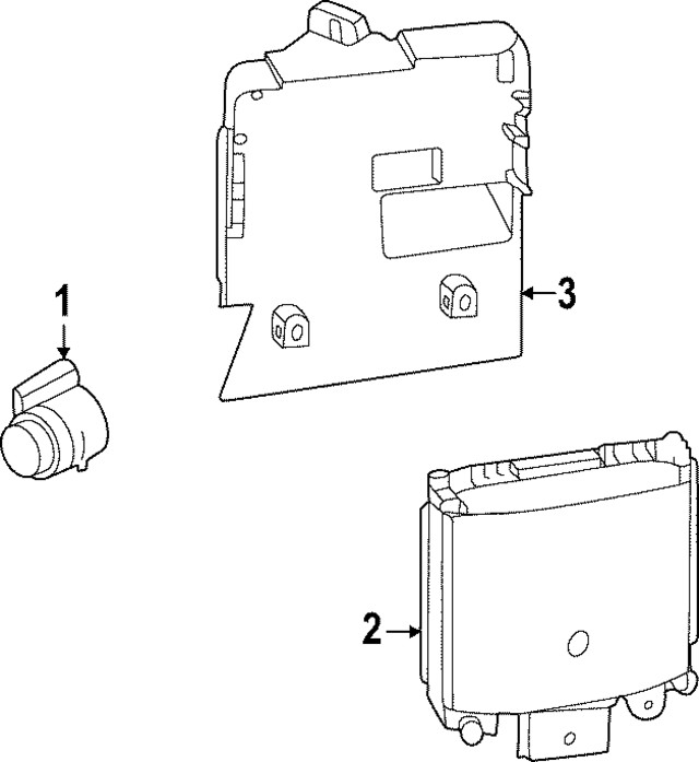 Genuine Ford Blind Spot Detection System Warning Sensor Bracket NZ6Z-14D189-A