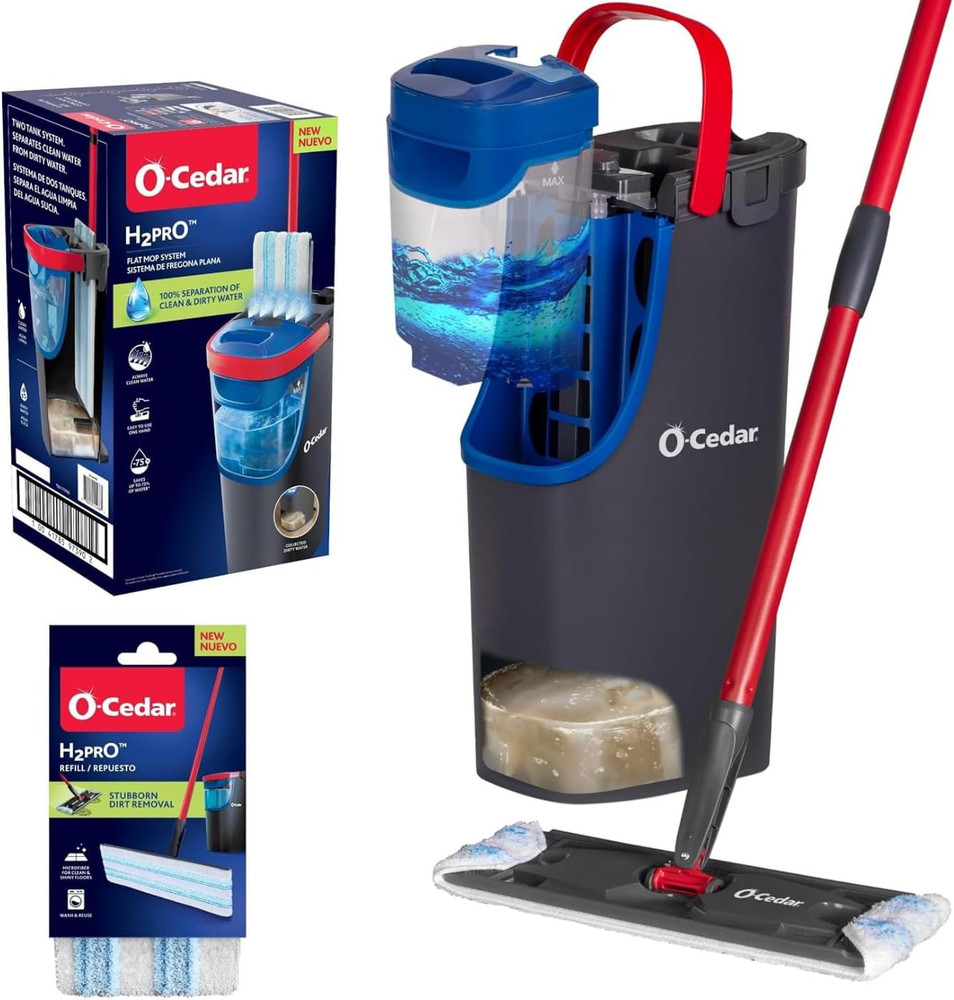 O-Cedar H2prO Mop System - Clean Water Cleaning