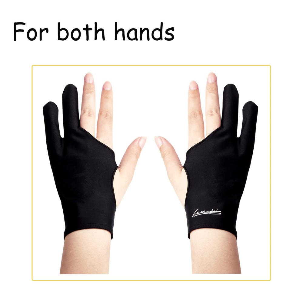 Digital Drawing Glove 2 Pack,Artist for S, Black