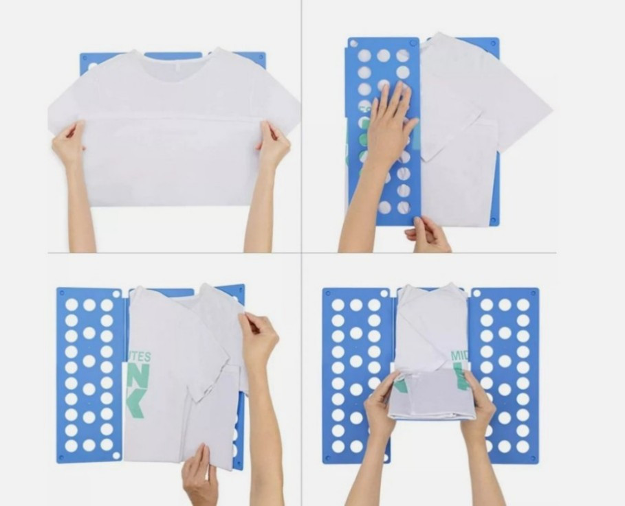 Adjustable T-Shirt Clothes Fast Folder Folding Board Laundry Organizer Child-&