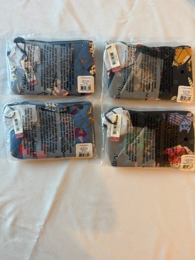 VERA BRADLEY ZIP ID CASE NWT CHOOSE YOUR PATTERN (I)