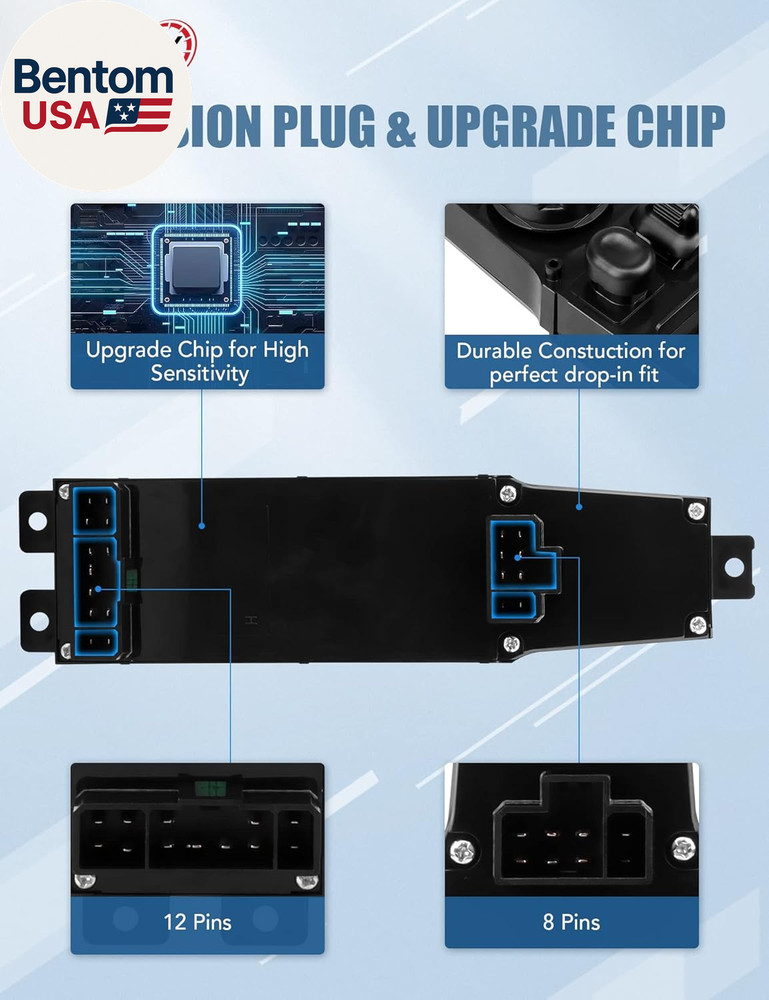 Driver Side Master Power Window Switch Replacement Fits for 2002-2010 Dodge Ram