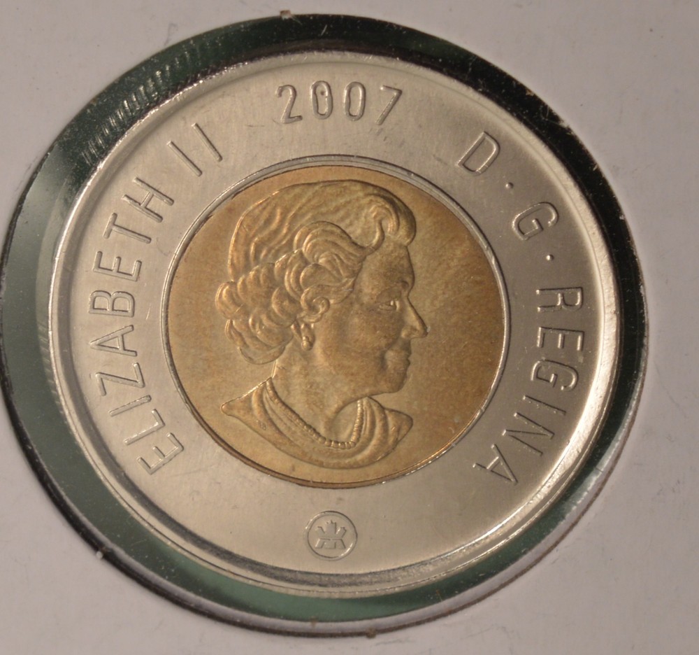 2007 - Canada Toonie $2 Dollar - Lightly Circulated - Inv#D-252 🇨🇦