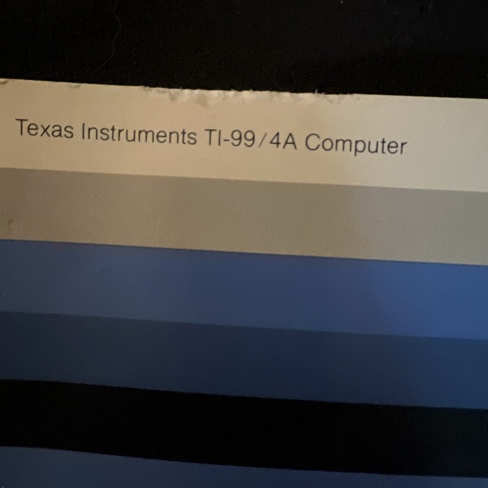 TI99/4A Programmers Reference, Beginners Basic, TI Games Books & Teach Cassettes