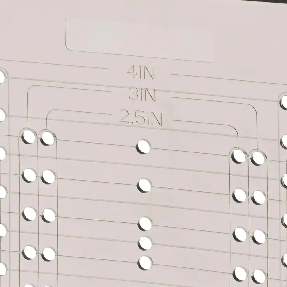 Liberty Cabinet Hardware Template Drill Guide for Knobs Pulls 160mm Clear Kit