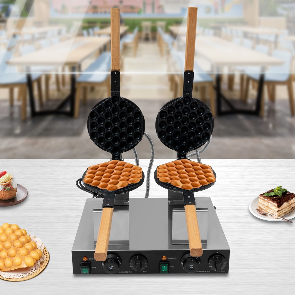 Double-head Commercial Waffle Making Machine Honeycomb Egg Waffle Making Machine