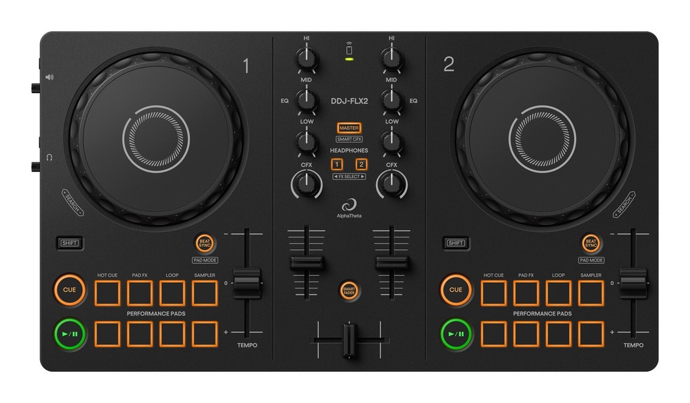 DDJ-FLX2: ​Compact 2-Channel DJ controller - AlphaTheta