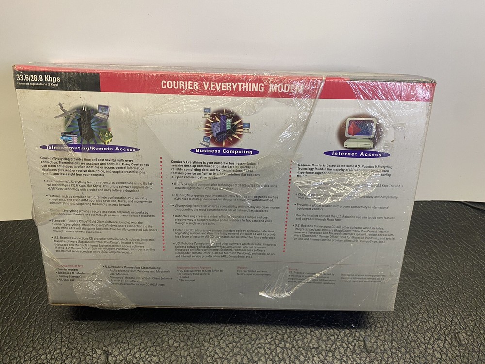 USRobotics Courier V.Everything Modem - 33.6/28.8Kbps NEW SEALED