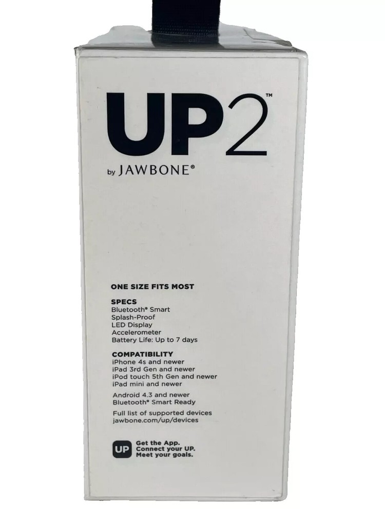 Jawbone UP2 Wireless Activity Sleep Food Tracker Smart Coach Gray