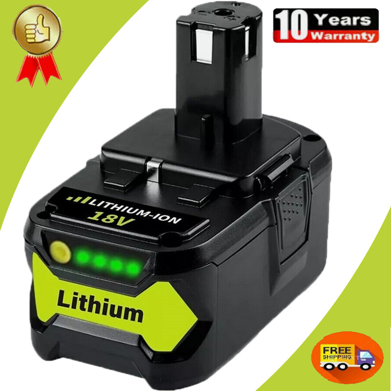 NEW PACK For RYOBI P108 18V High Capacity Battery 18Volt Lithium-Ion One Plus