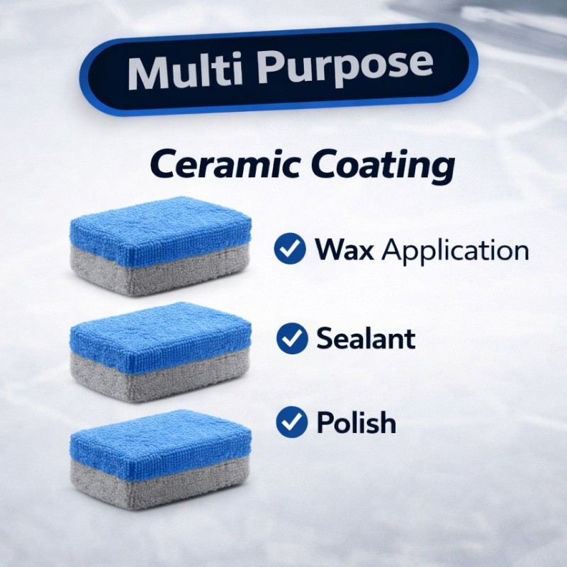 Ceramic Coating Applicator Pad 6 Pack Microfiber Car Wax Sponge