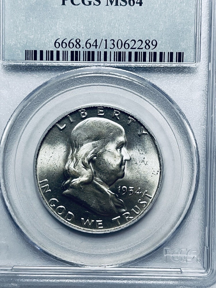 1954-D Franklin Silver Half Dollar PCGS MS64
