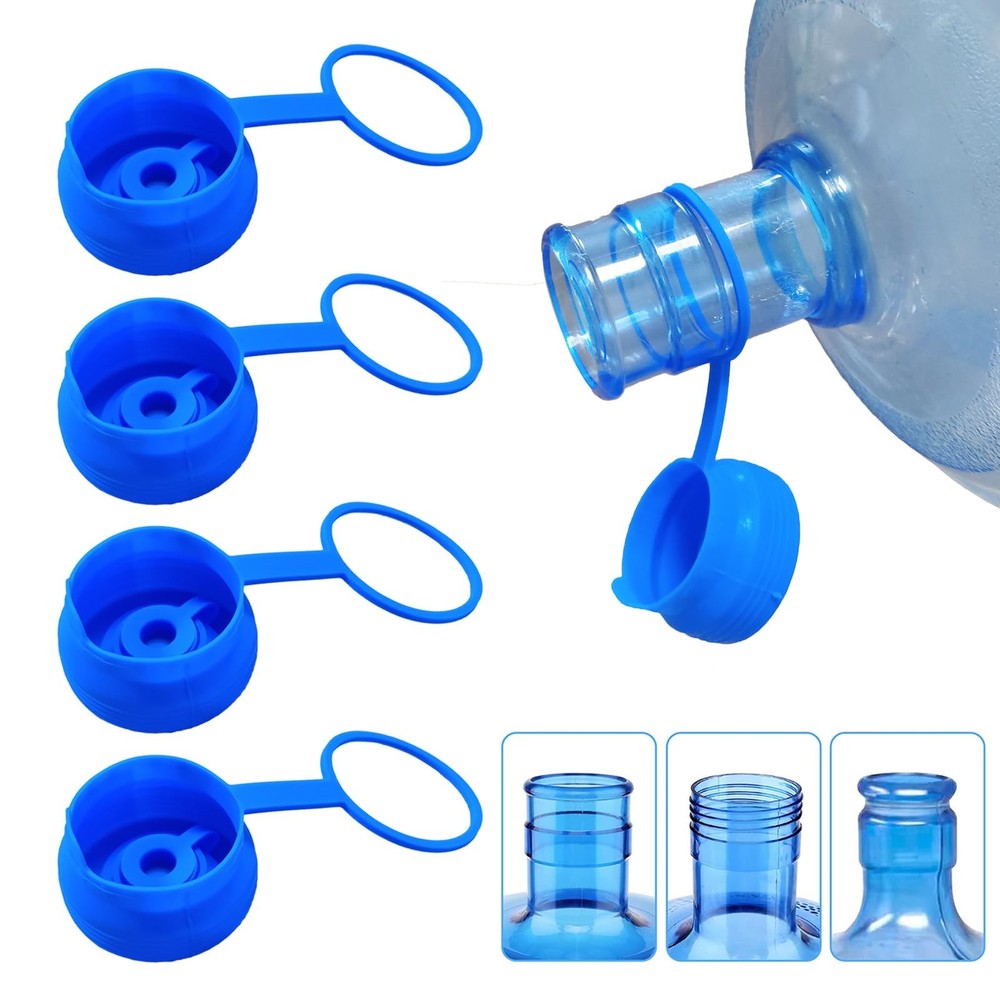 3 Pack Reusable 5 Gallon Water Jug Caps, Leak Proof Bottle Lids (55mm) *NEW**