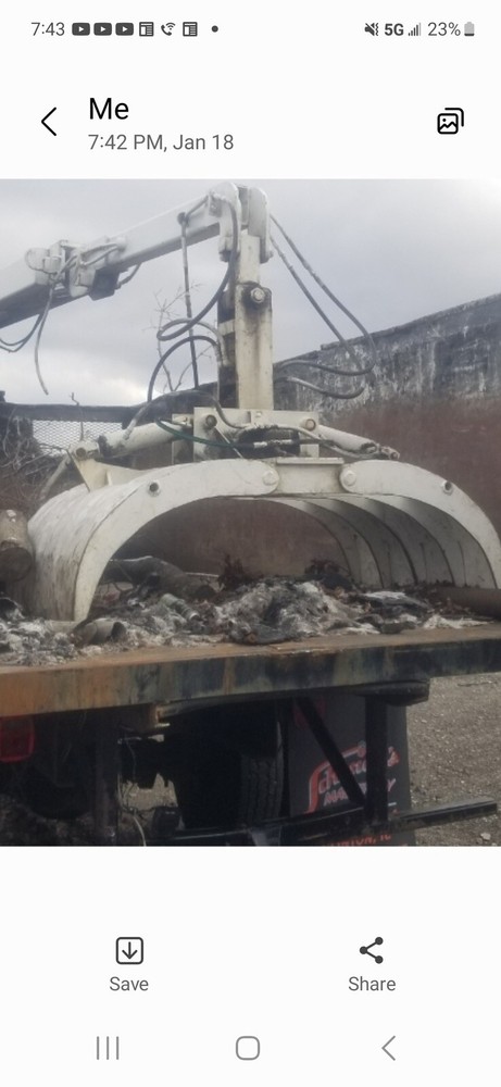 60 inch 2 cylinder grapple With Rotator