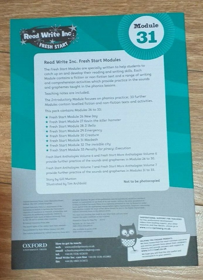 Read Write Inc Fresh Start - Module 31 - Macbeth