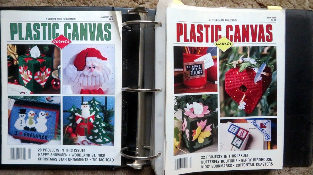 PLASTIC CANVAS CORNER Magazine - 20 Issues from 1995-1998
