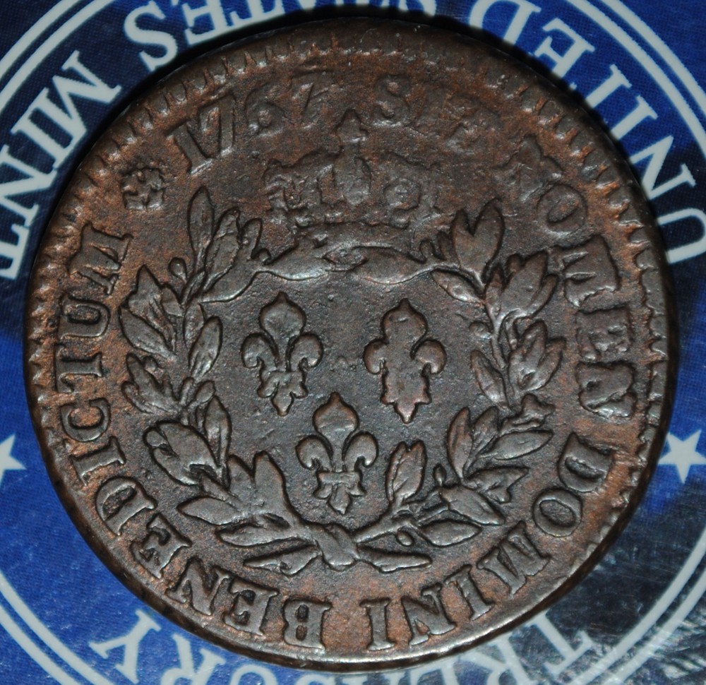 1767-A Sou Paris Mint No RF Counterstamp [[[3752