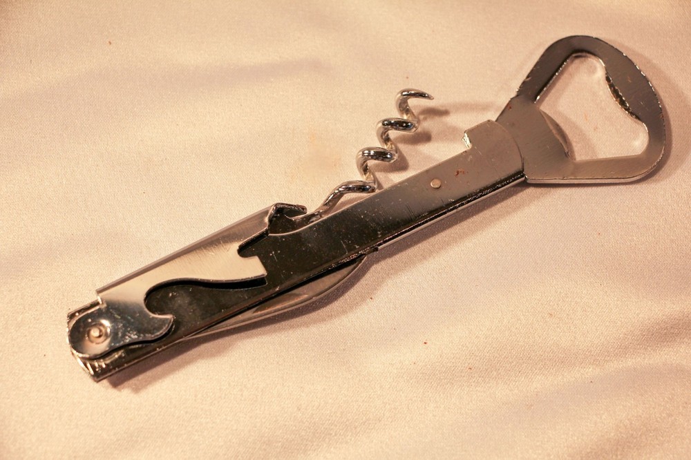 Vintage Multi tool corkscrew bottle opener knife