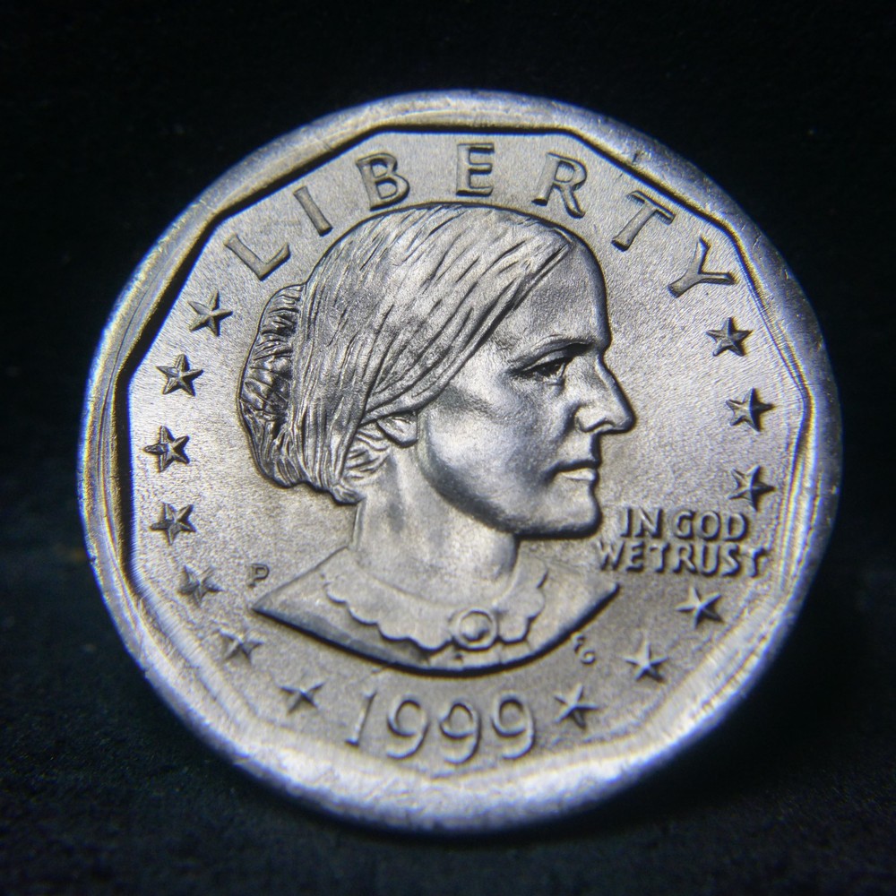 1999 P Susan B Anthony Dollar Broadstruck error BU Nice!