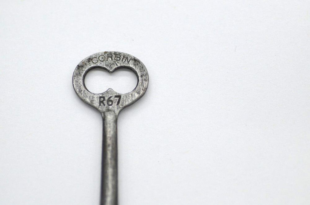 VINTAGE CORBIN SKELETON KEY NUMBER #R67 KEY