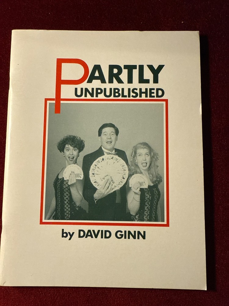 Partly Unpublished David Ginn Magician Magic Lecture Notes Book