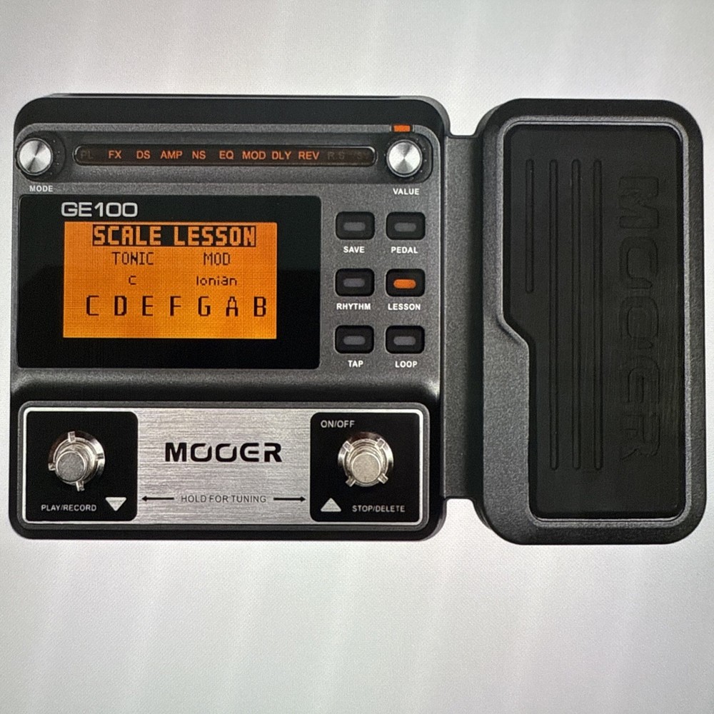 MOOER GE100 Guitar Multi-effects Processor Effect Pedal + Loop Recording