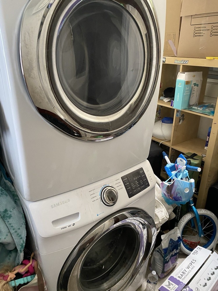 LG Front-Load Stackable Washer and Dryer Set White Model