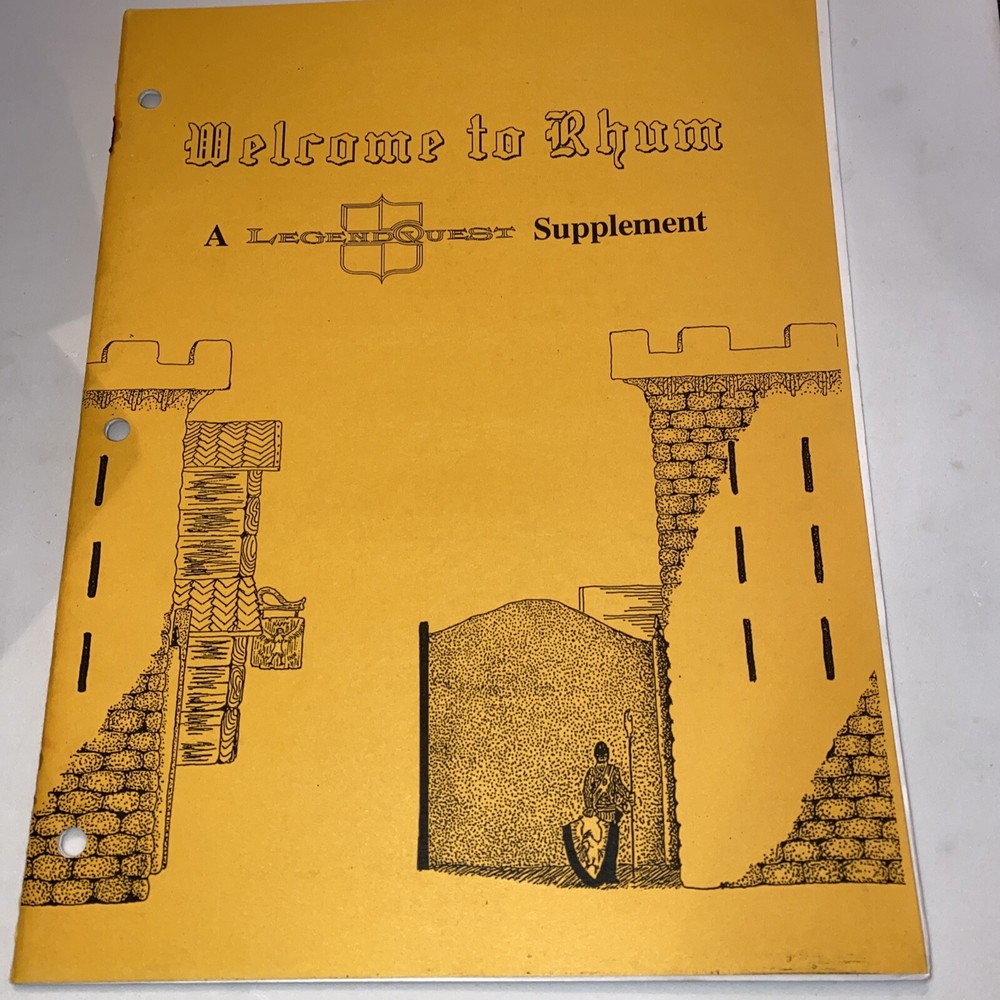 NEW Welcome To  LegendQuest Adventures Supplement