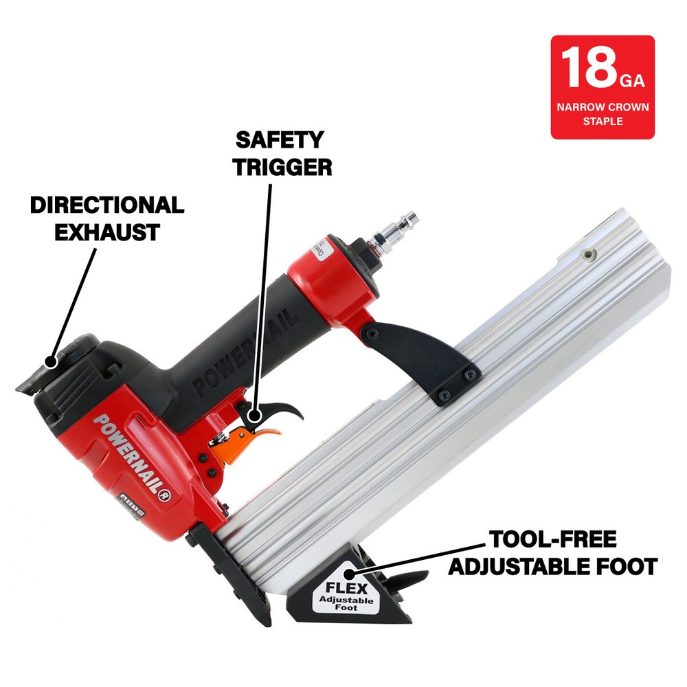 Powernail 1845F Pneumatic Trigger-Pull 18 Gauge Engineered Flooring Stapler