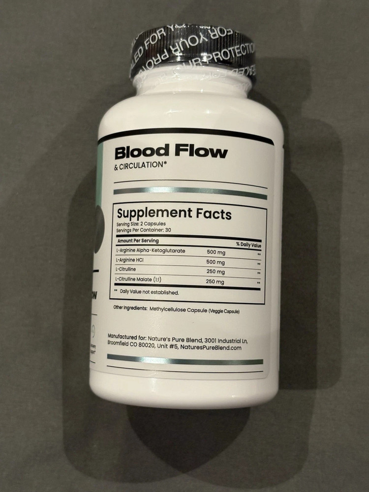 Nitric Oxide Flow – 60 Capsules Dietary Supplement
