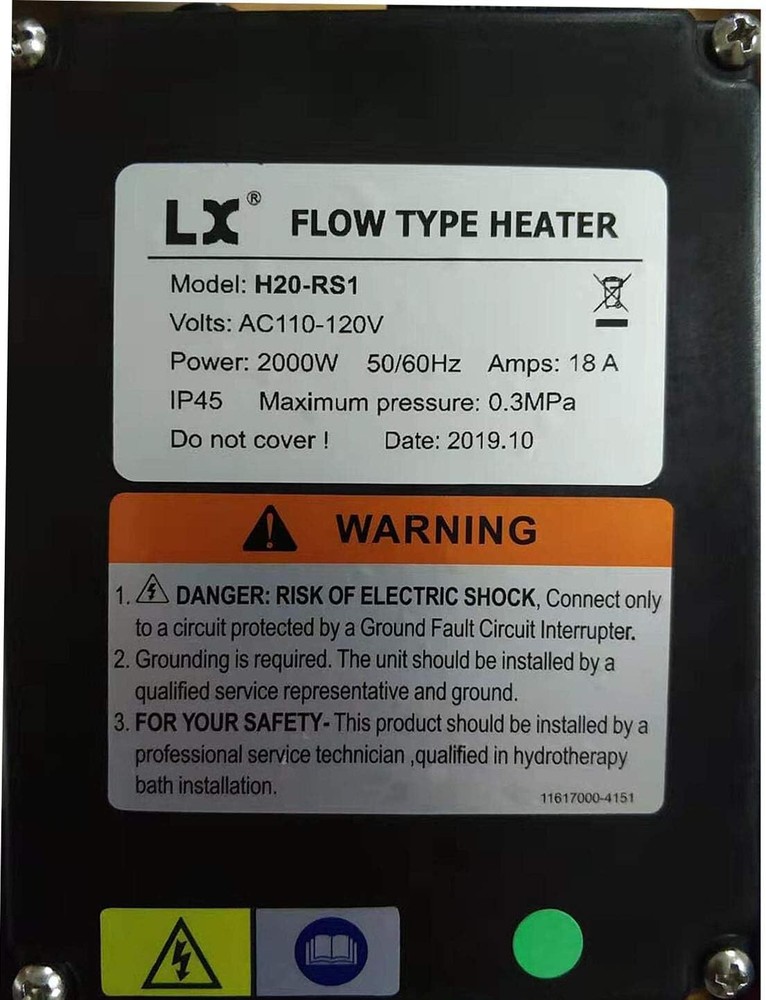 Adjustable 2kW Hot Tub Heater with Thermostat - Efficient 110V Solution