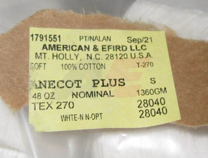 One Spool ~ American & Efird Anecot Plus White Thread Tex 270, 48oz