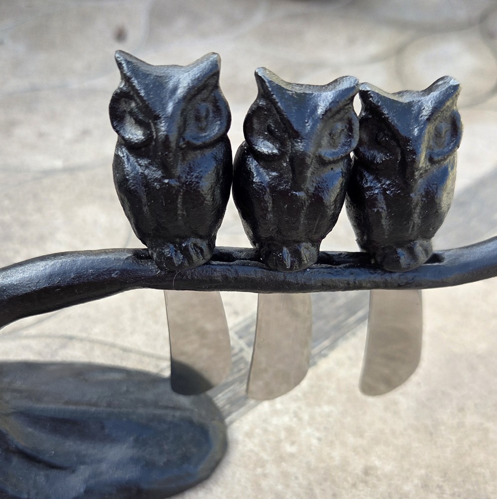 Cast Iron Owl Dip Spreaders