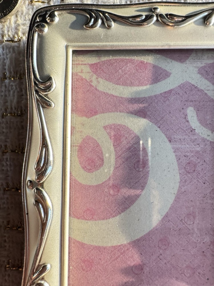 Miniature Photo Frames - 2 Silver Tone Picture Frames 4” X 3”