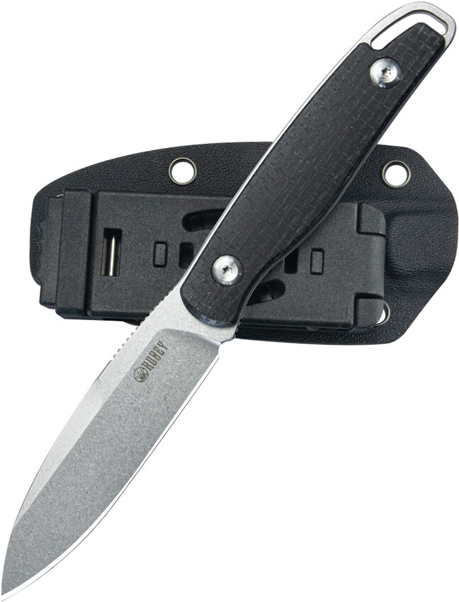 New Kubey Dust Devil Fixed Blade Black KU357A