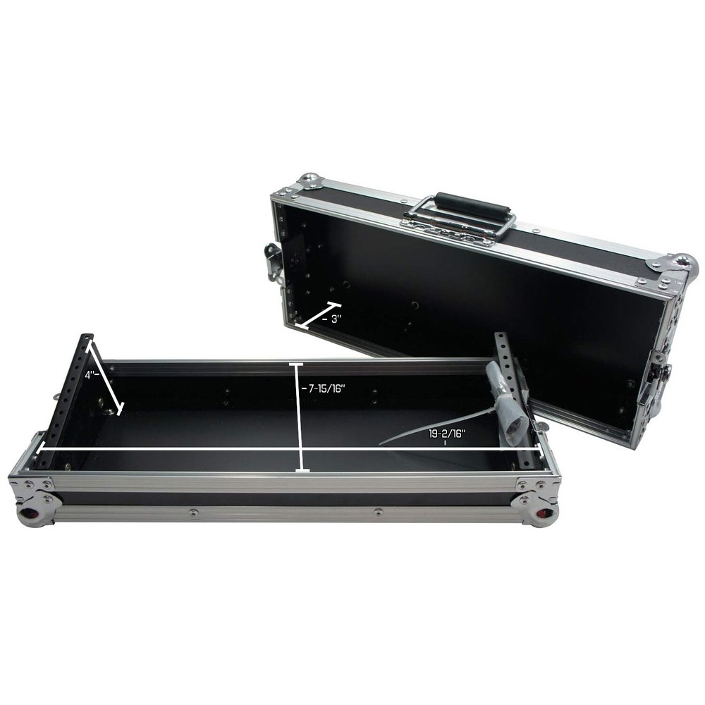 Harmony Cases HC19MIX04 Flight DMX Controller 4 Space 19" Rack Mount Custom Case