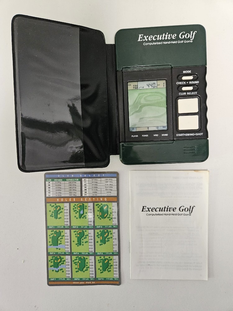 HTC International Executive Golf Handheld Electronic Game WG-59C Tested & Works