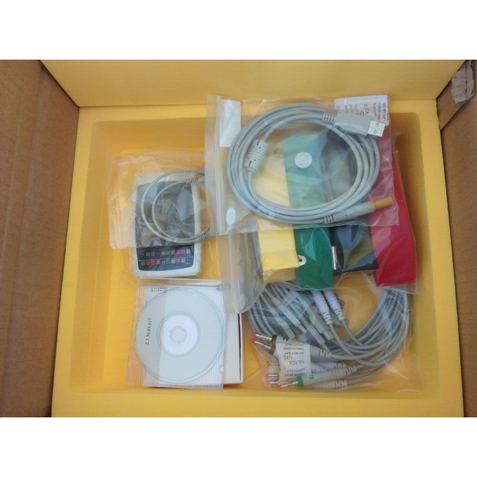 Portable 12 Lead Rest ECG Machine PC Based Workstation System Home Use