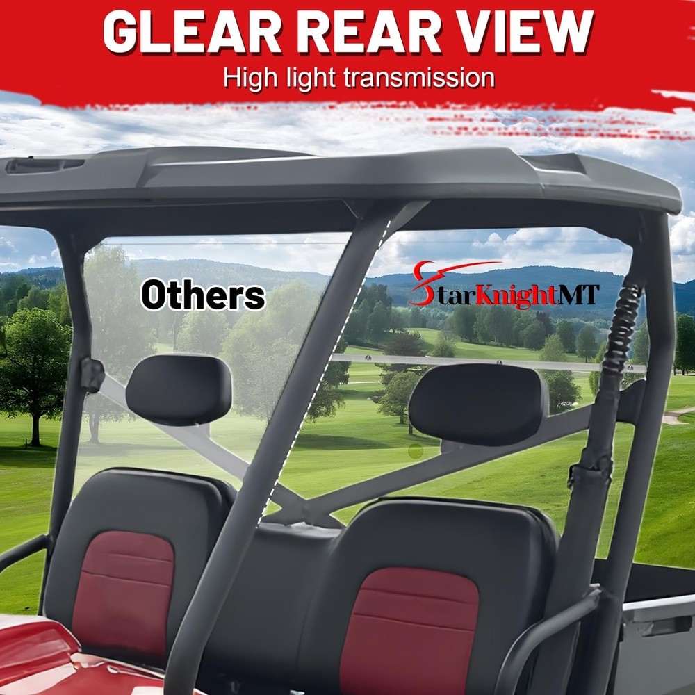 Utility Vehicle Rear Window Panel Cover