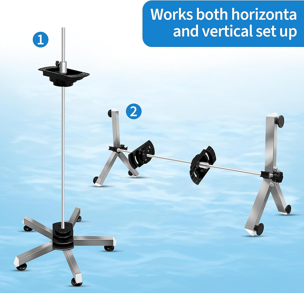 Pool Filter Cleaning System and Cleaner Stand Solid Aluminum Shaft- Compatible w
