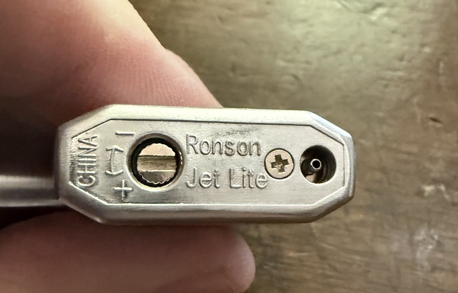 Ronson Jet Lite Butane Cigarette Flip Top Lighter Untested