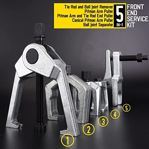 Ball Joint Separator, Pitman Arm Puller, Tie Rod End Tool,5-in-1 Front End Blue