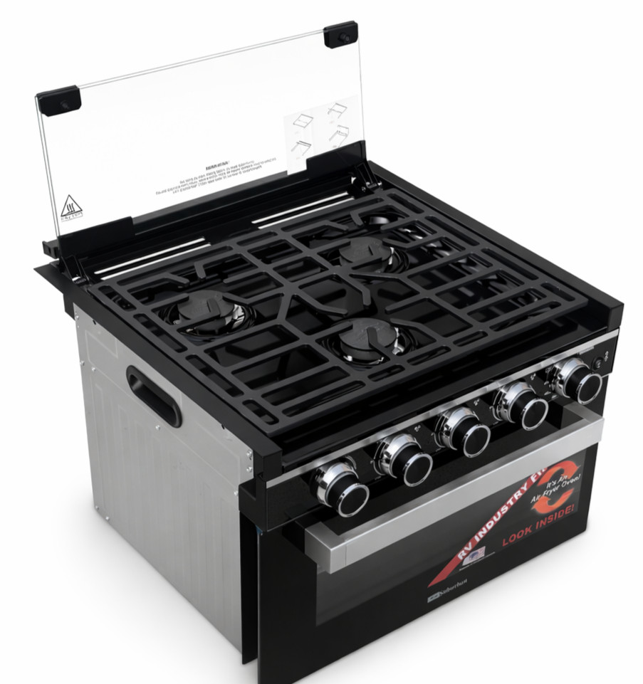 Suburban 17" RV Stove Oven Range Air Fryer 3907A RA17BG 3 Burner Piezo Tiny Home
