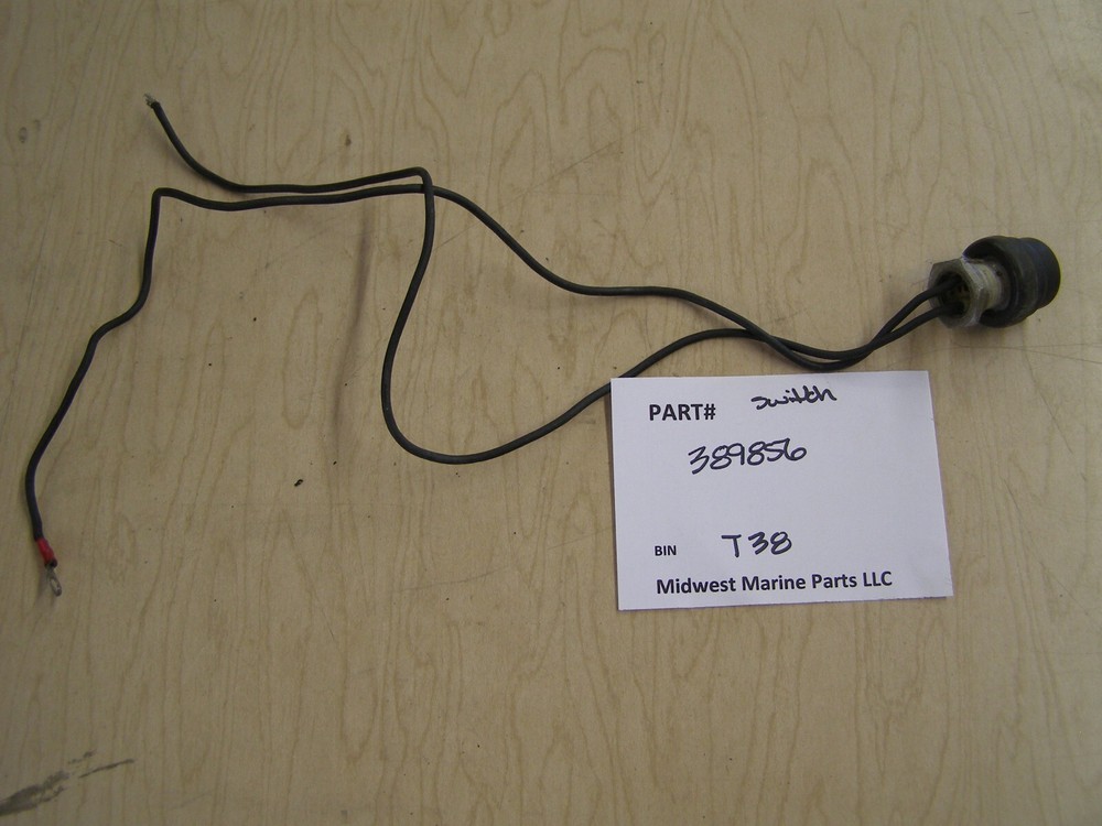 389856 JOHNSON EVINRUDE SHORTING SWITCH ASSEMBLY T38