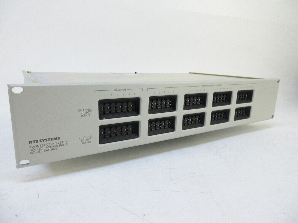 RTS Systems SAP1626 TW Intercom System Source Assign Panel