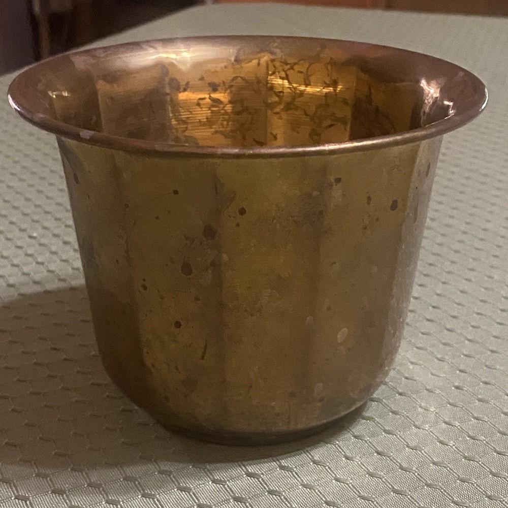 Brass Planter 3.75” H x 5” W