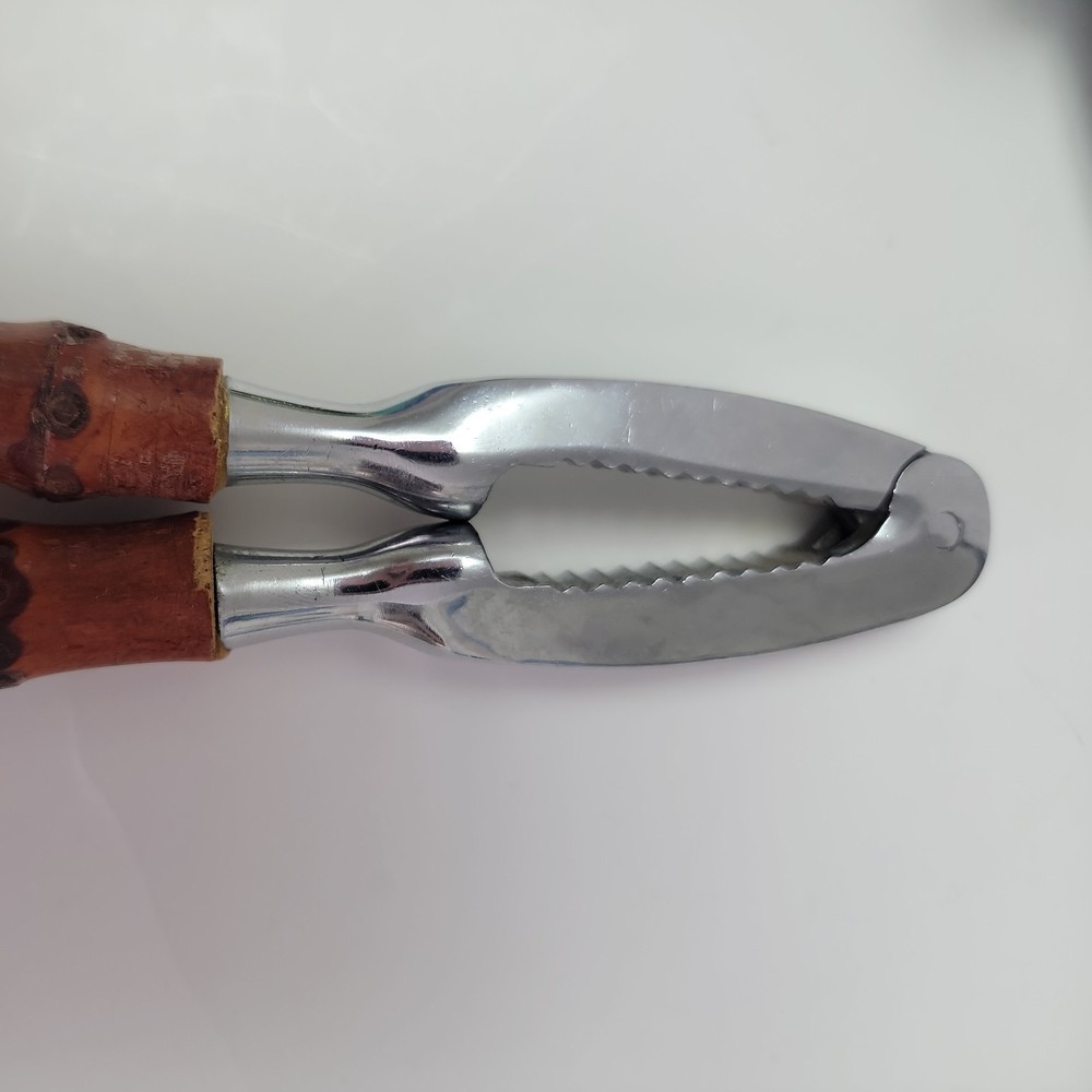 Vintage MCM Bamboo Handled Nutcracker / Lobster Cracker - Japan
