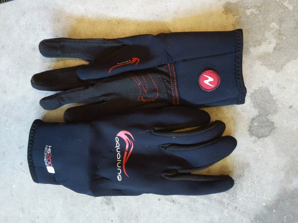 Aqua Lung dive gloves large HS 200