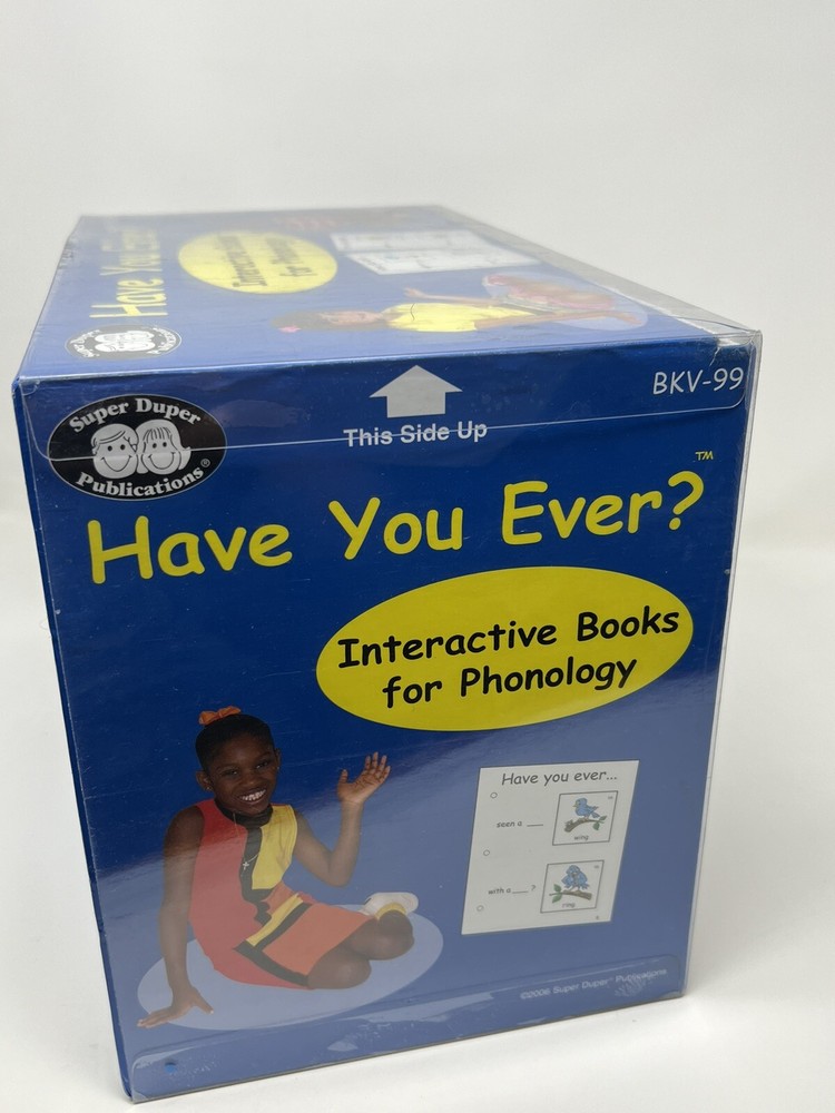 Super Duper Have You Ever? Interactive Books for Phonology